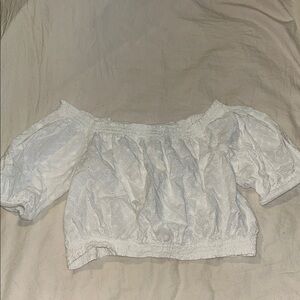 White Off-Shoulder H&M Women's Top